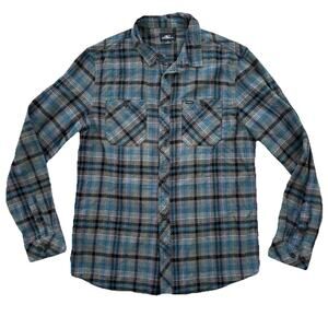 O’Neill Men’s Size Medium Standard Fit Blue Flannel Classic